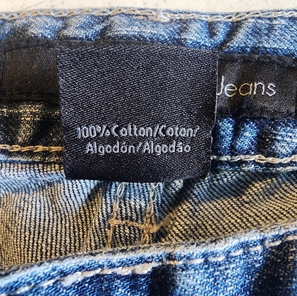 Calvin Klein. Y2K, 100% Cotton, relaxed boot cut jeans. Size: 29/8 - Picture 7 of 9